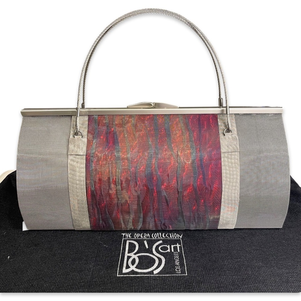 Bo’s Art Studio Los Angeles Stainless Steel Mesh Purse Opera Collection - Picture 1 of 10